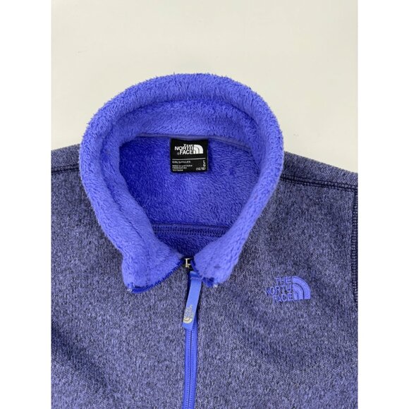 The North Face Girls Banderitas Full-Zip Fleece Jacket Large (14/16) Purple - Picture 6 of 13